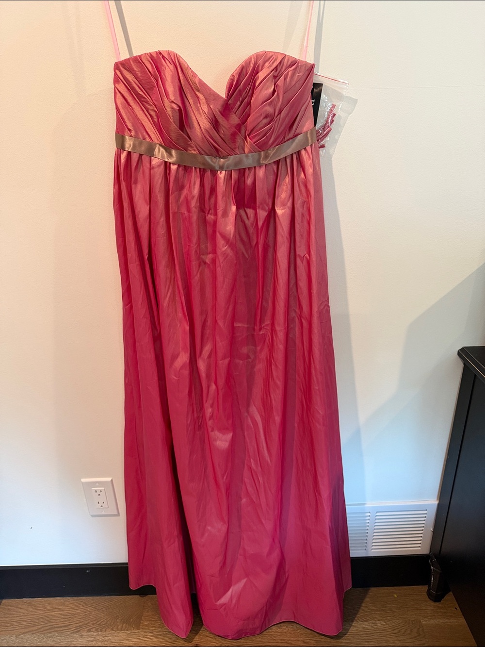Bari Jay Pink Gathered Maxi Skirt